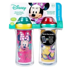 Tomy - 2 pacote de copo com canudinho isolado 9 onças, Minnie