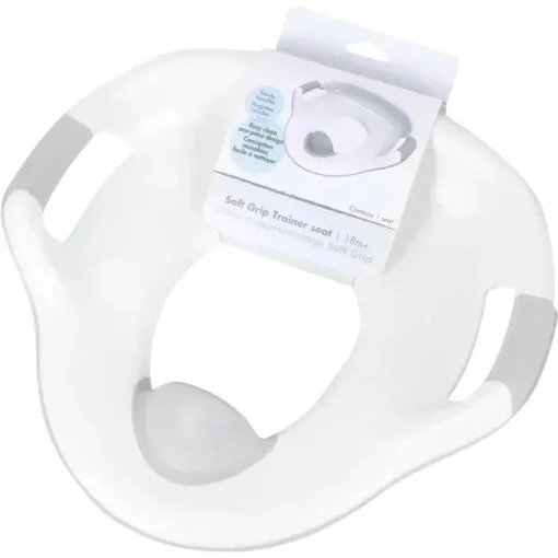 Tomy - Assento de Treinador Soft Grip dos Primeiros Anos, Cinza
