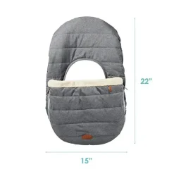 Tomy - Capa de assento de carro infantil, cinza urze