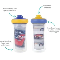 Tomy - Cars Drop Guard Isolado Sippy Cup 2 Pk