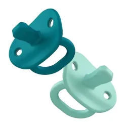 Tomy - chupeta Boon Jewl, pacote com 2, azul - estágio 3