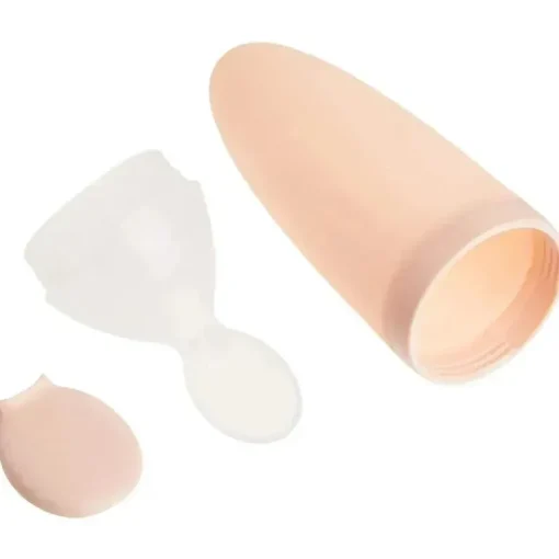Tomy - Colher dispensadora de comida para bebê de silicone Squirt rosa