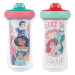 Tomy - Copo com canudinho de 9 onças do primeiro ano, princesa | Item sortido - 1 pacote