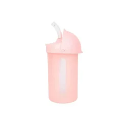 Tomy - copo de canudo de silicone rosa