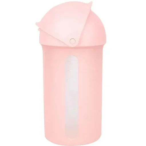 Tomy - copo de canudo de silicone rosa