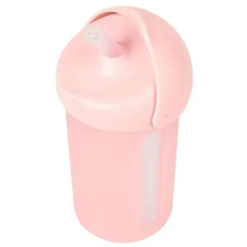 Tomy - copo de canudo de silicone rosa