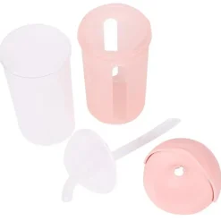 Tomy - copo de canudo de silicone rosa