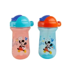 Tomy - Copos de palha para crianças pequenas Disney Mickey Mouse The First Years, 2 unidades