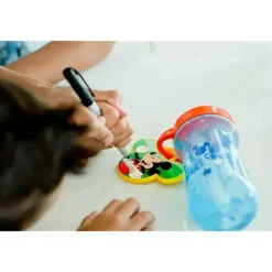 Tomy - Copos de palha para crianças pequenas Disney Mickey Mouse The First Years, 2 unidades