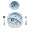 Tomy - Garrafa de água infantil Bluey Sip &amp; See do primeiro ano, conjunto de louças