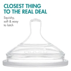 Tomy - Nursh Mamilos de Silicone Extra Lento 3Pk