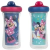 Tomy - 2Pk Disney Minnie Mouse Isolado Copo Canudinho 9 Oz