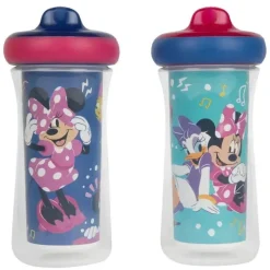 Tomy - 2Pk Disney Minnie Mouse Isolado Copo Canudinho 9 Oz