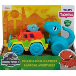 Tomy - Roll &amp; Go Raptors Jurassic