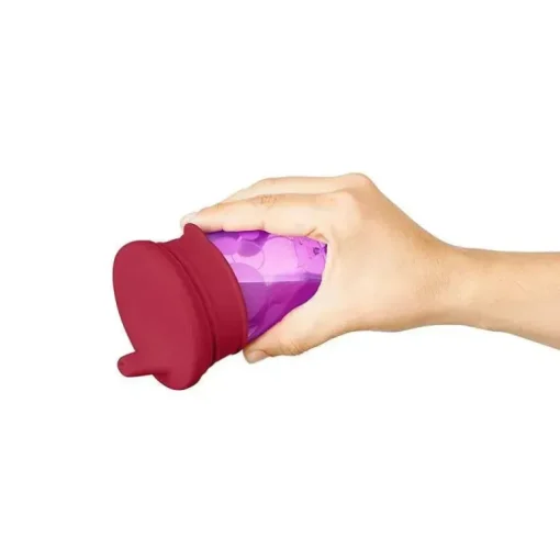 Tomy - tampas para canudos de silicone universais justas rosa