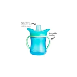Tomy - The First Years Teethe Around Sensory Trainer Cup, 7 oz, azul
