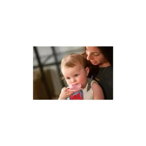 Tomy - The First Years Teethe Around Sensory Trainer Cup, 7Oz, Rosa