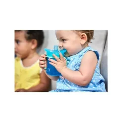 Tomy - The First Years Teethe Around Sensory Trainer Cup, 7 oz, azul