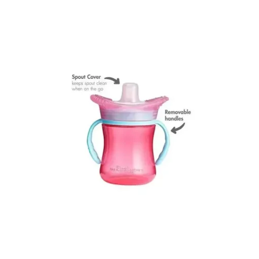 Tomy - The First Years Teethe Around Sensory Trainer Cup, 7Oz, Rosa