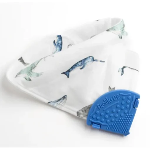 Toothi - Teether Clip, Denim Blue