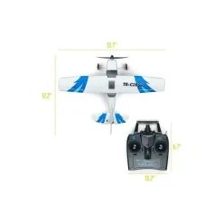 Top Race - Avião Rc de 3 canais com controle remoto