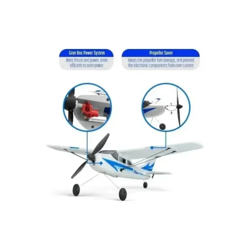 Top Race - Avião Rc de 3 canais com controle remoto