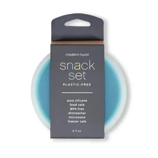 Torção Moderna - Conjunto de Lanche, Azul Elétrico