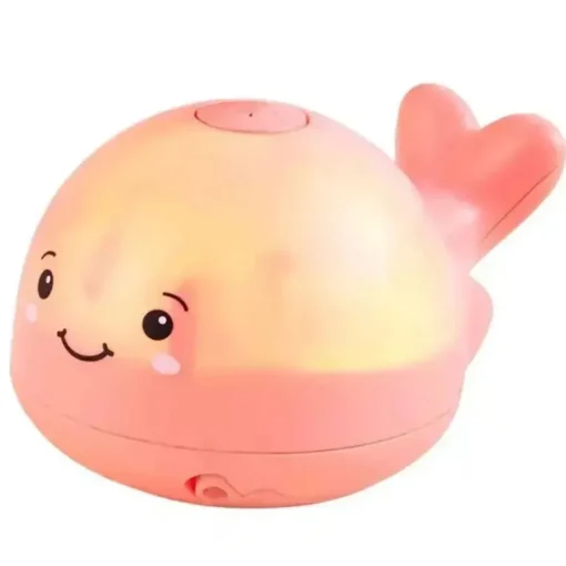 Torta de Lama - Baleia de Spray Iluminada Rosa