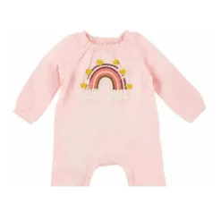 Torta de Lama - Body com aplique de bebê menina, arco-íris