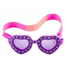 Torta de Lama - Óculos de Coração Roxo para Menina
