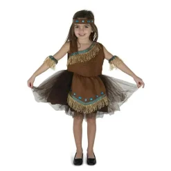 Traje de Halloween para crianças da América, garota indiana