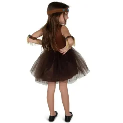 Traje de Halloween para crianças da América, garota indiana