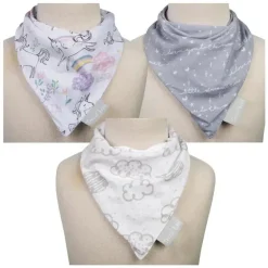 Trend Lab - Conjunto de babador de bandana de jersey Unicorn Dreamer com 3 pacotes