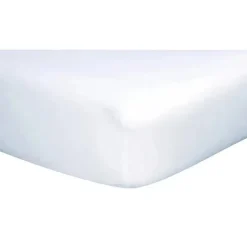 Trend Lab - Lençol de berço de flanela Deluxe, branco