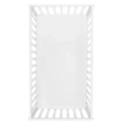 Trend Lab - Lençol de berço de flanela Deluxe, branco