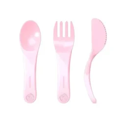 Twistshake - Aprenda Talheres 6+ M, Rosa Pastel
