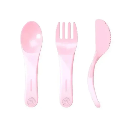 Twistshake - Aprenda Talheres 6+ M, Rosa Pastel