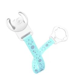 Twistshake - prendedor de chupeta, azul pastel