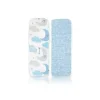 Têxteis Rosa - 2 unidades de cobertores de musselina para bebês meninos, azul estrela/onda