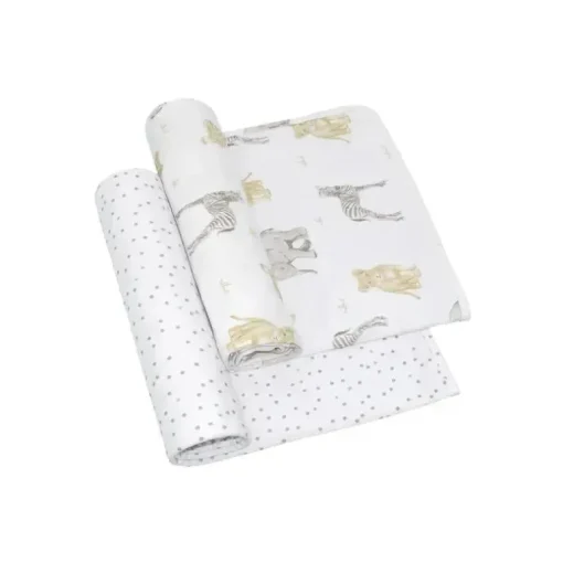 Têxteis Vivos - Jersey Swaddle, 2pk, Savanna Babies