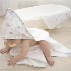 Têxteis Vivos - Panos de Lavar de Musselina para Bebê 3Pk, Pássaros