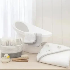 Têxteis Vivos - Panos de Lavar de Musselina Orgânica 4Pk para Bebês, Dente de Leão