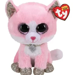 Ty - Pelúcia, Fiona Pink Cat