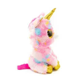 Ty Beanie Boos Unicórnio, Olhos Brilhantes Dourados Com Glitter
