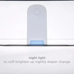 Ubbi - Aquecedor e dispensador de lenços umedecidos com luz noturna, cinza