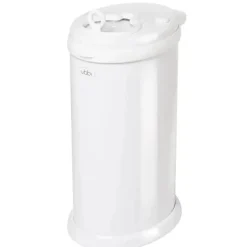 Ubbi - Balde de fraldas com trava de odor em aço, branco