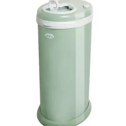 Ubbi - Balde de fraldas com trava de odor em aço, verde sálvia