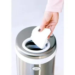 Ubbi - Balde de fraldas com trava de odor em aço, cromado