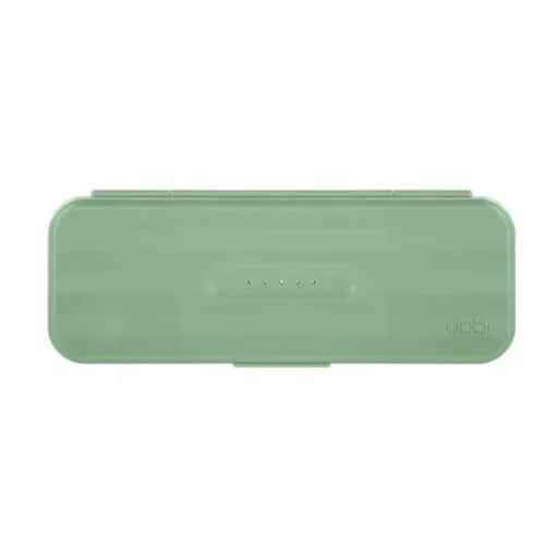 Ubbi - conjunto de escova e rack de secagem on-the-go, Sage
