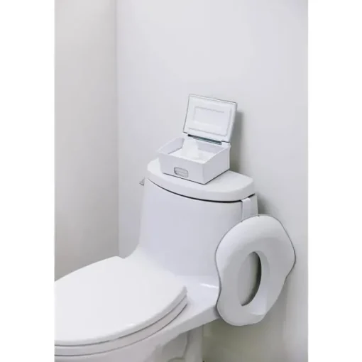 Ubbi - Dispensador de lenços umedecidos laváveis, branco/cinza